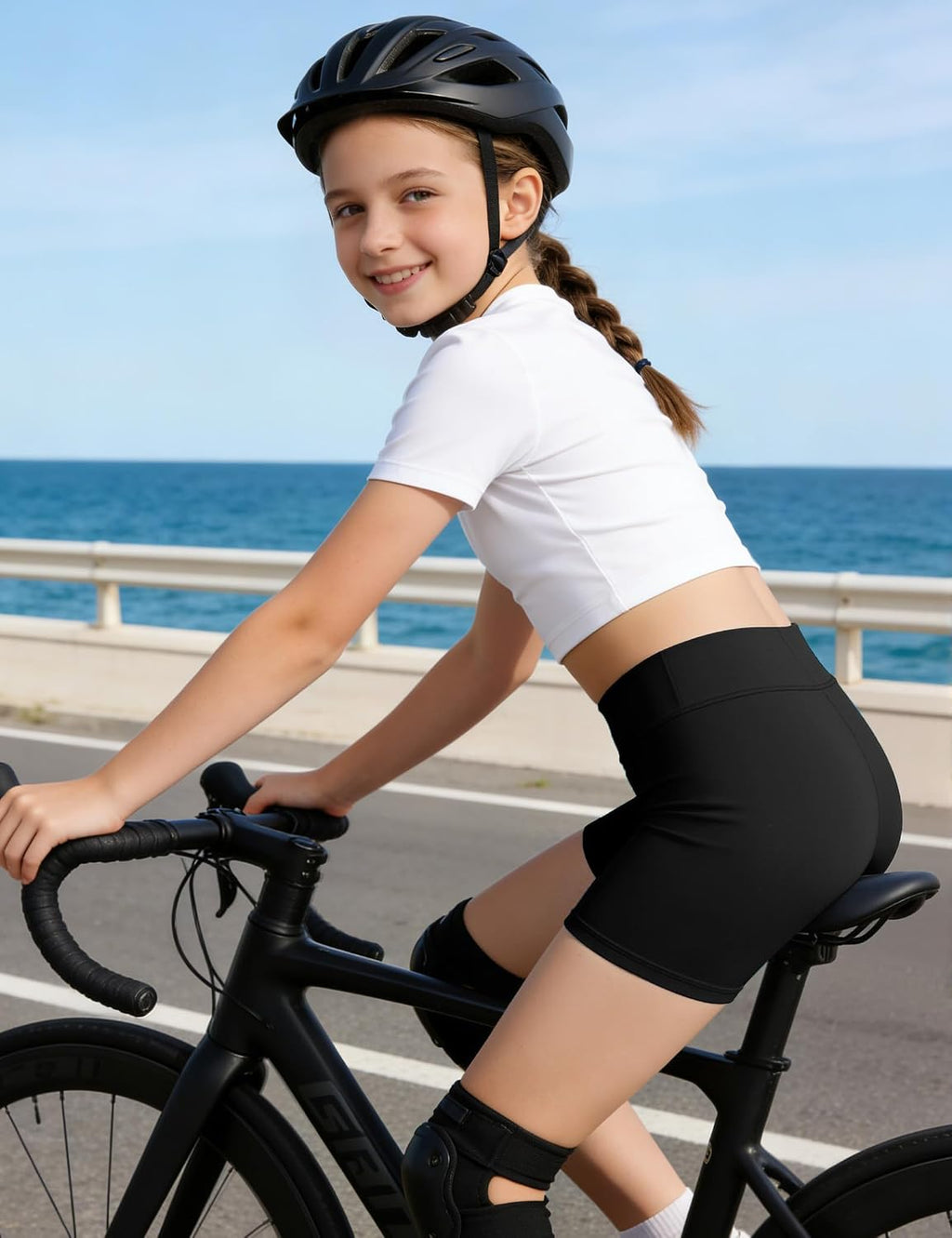 3 Pack Girls Athletic Shorts Bike Gymnastics Cheer Shorts for Kids | Spandex Yoga Running Sport Shorts for Gilrs 5-14 Years