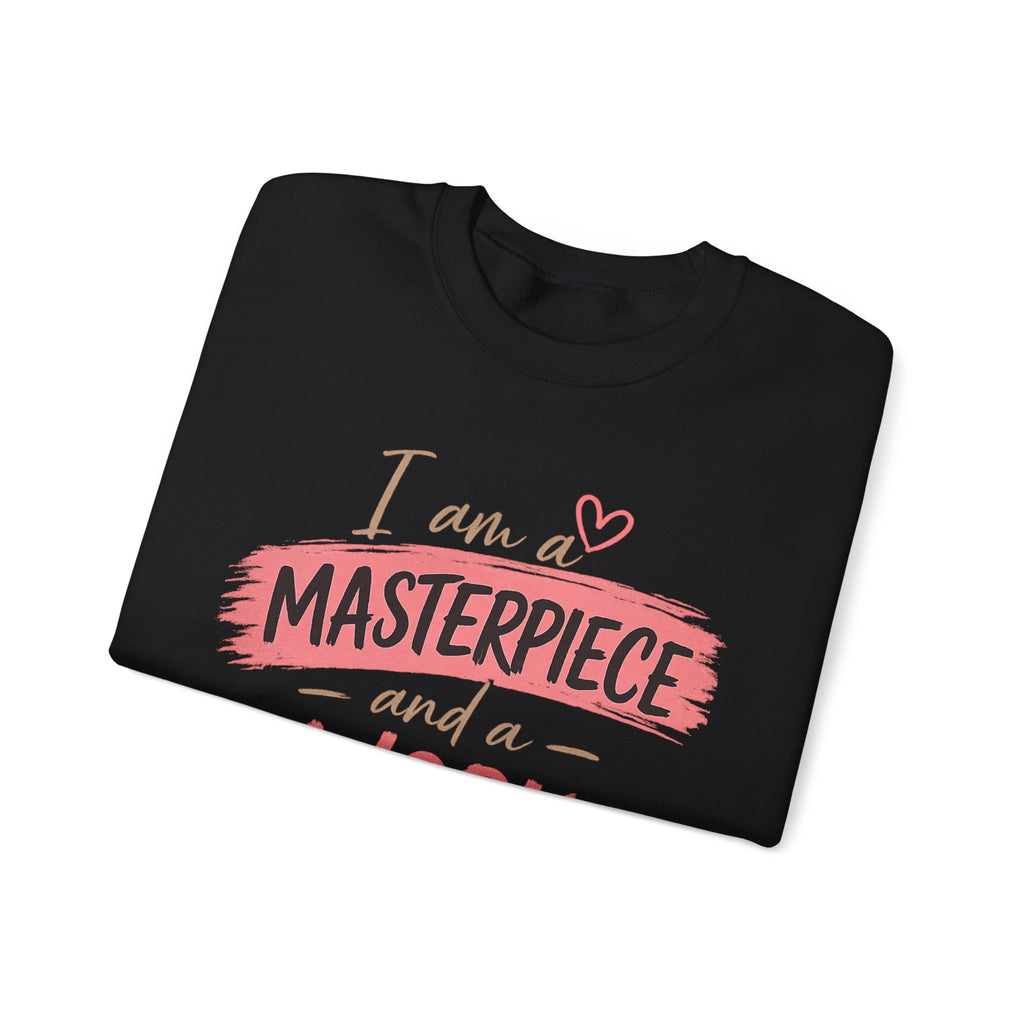 I Am a Masterpiece and a Work in Progress | Inspirational Mental Health Sweatshirt