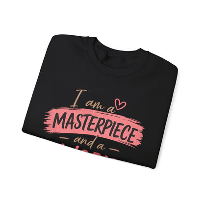I Am a Masterpiece and a Work in Progress | Inspirational Mental Health Sweatshirt