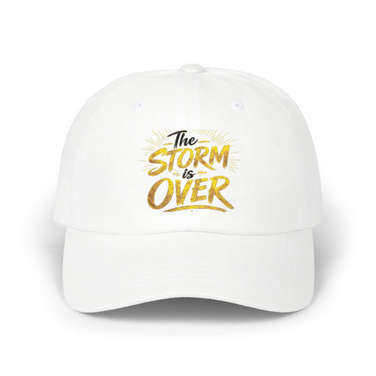 Dad Cap — "The Storm Is Over" Embroidered Inspirational Hat