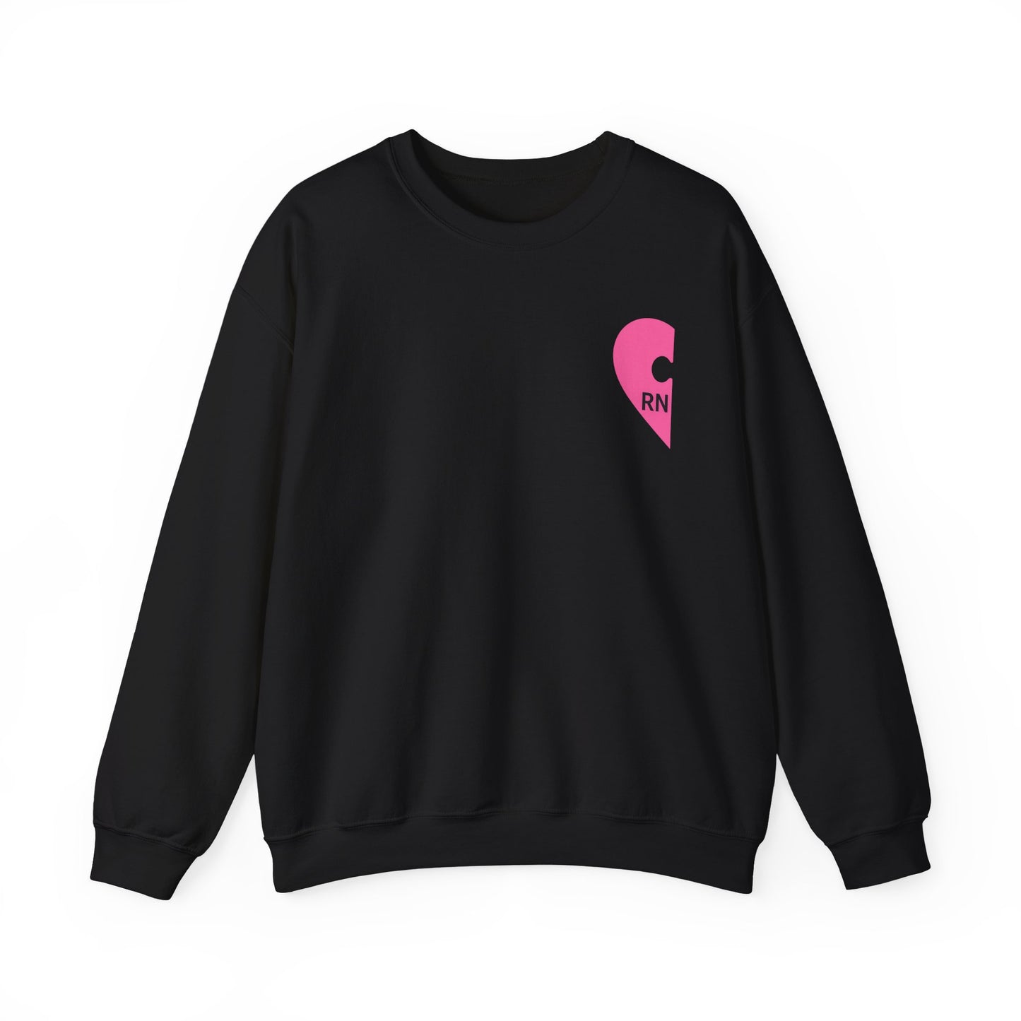 RN Heart Patch Sweatshirt — “I Bring The Meds” Nurse Crewneck