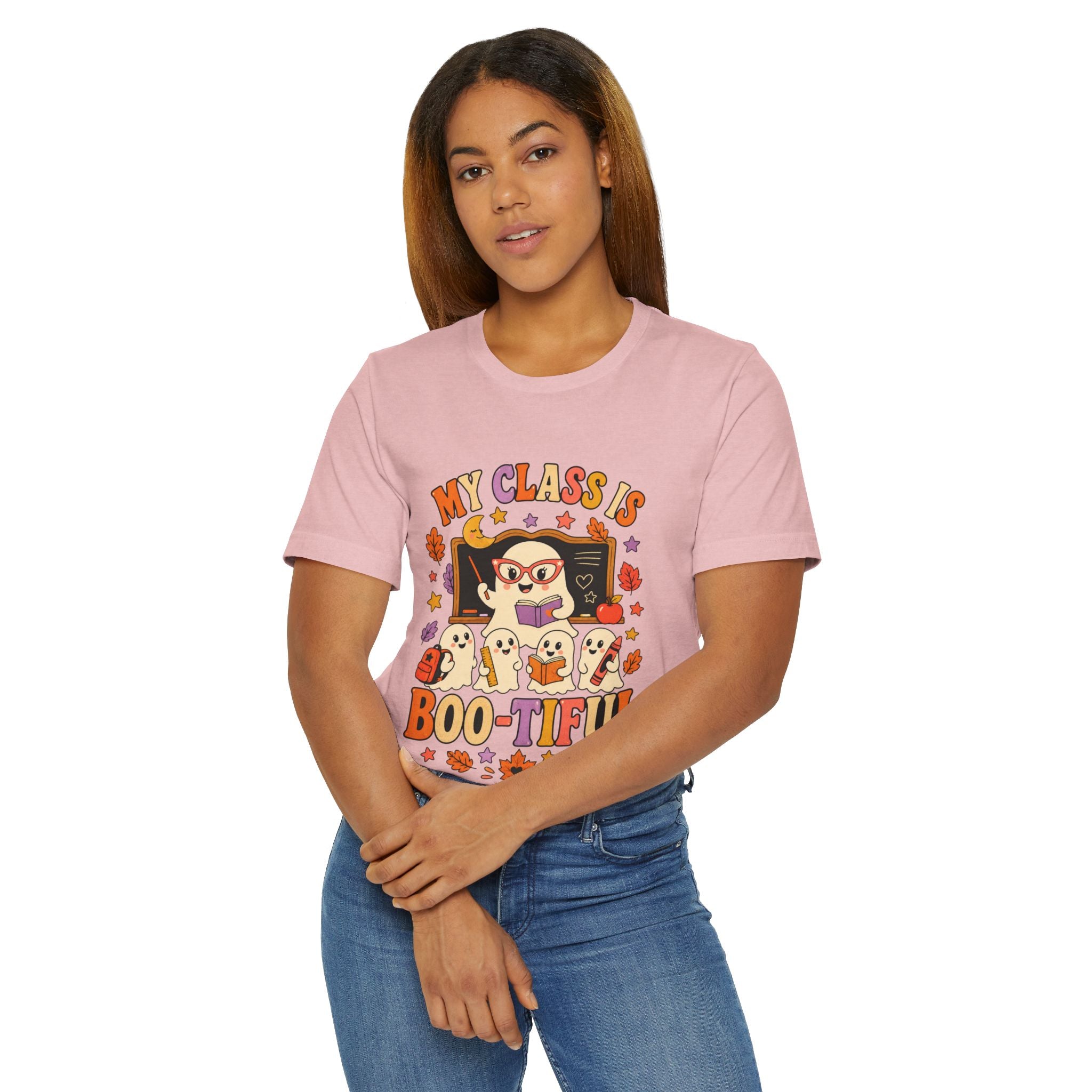 Teacher Halloween T‑Shirt — "My Class Is Boo-tiful" Cute Ghost Classroom Tee