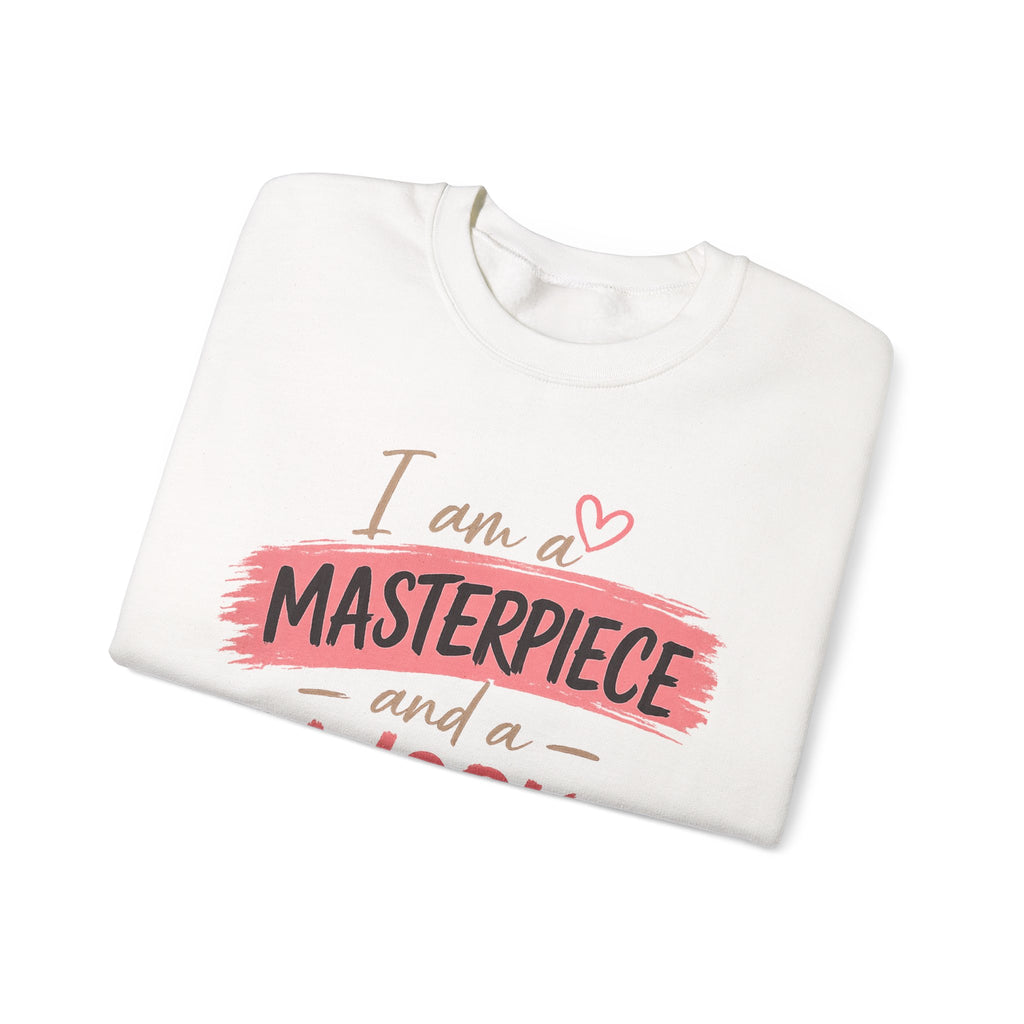 I Am a Masterpiece and a Work in Progress | Inspirational Mental Health Sweatshirt
