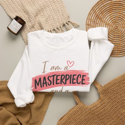 I Am a Masterpiece and a Work in Progress | Inspirational Mental Health Sweatshirt