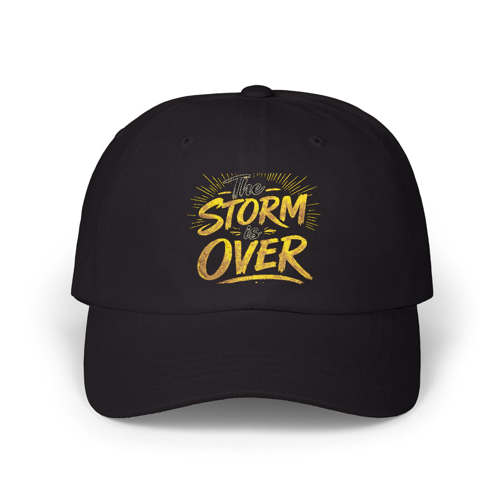 Dad Cap — "The Storm Is Over" Embroidered Inspirational Hat