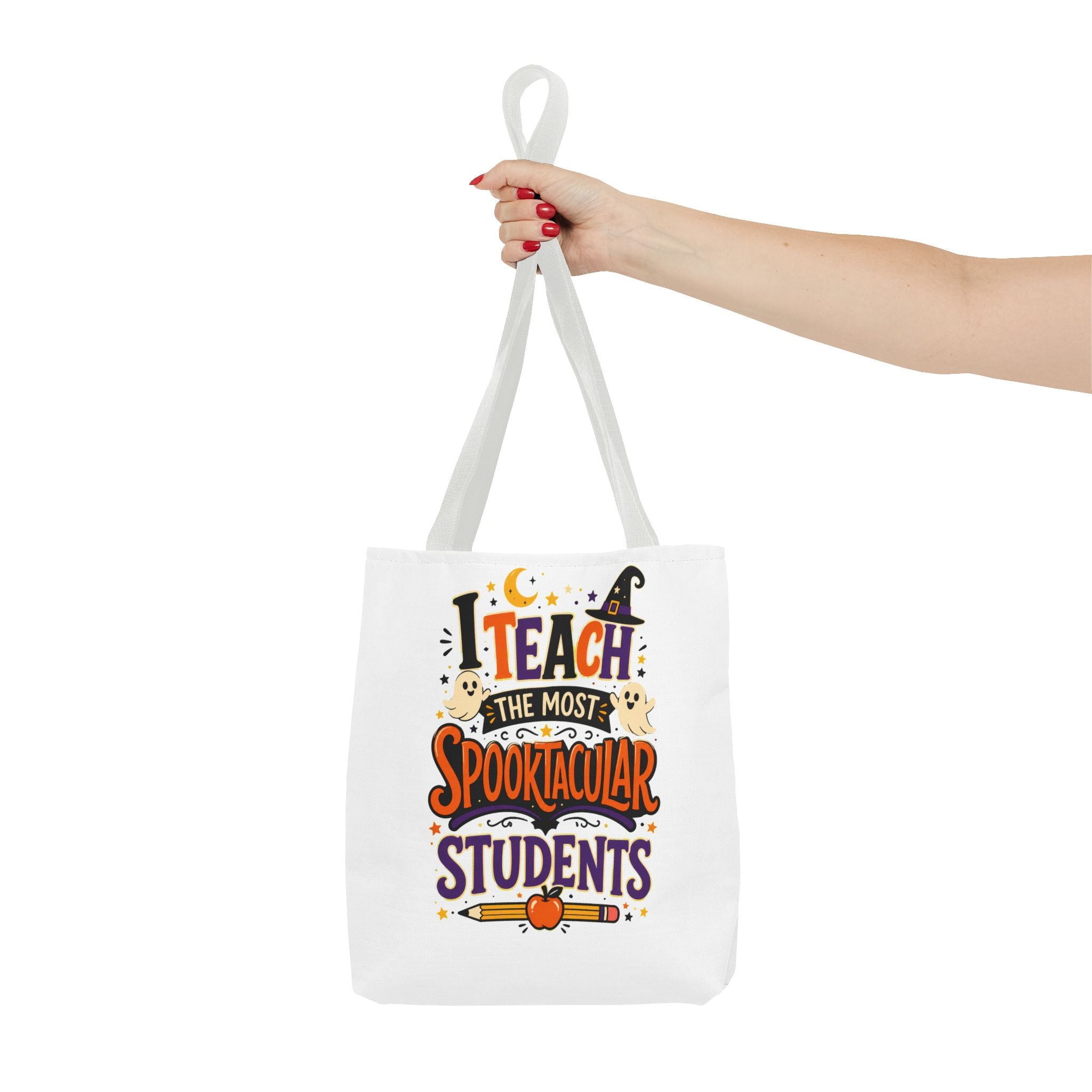 Halloween Teacher Tote Bag — "I Teach the Most Spooktacular Students" Classroom Gift