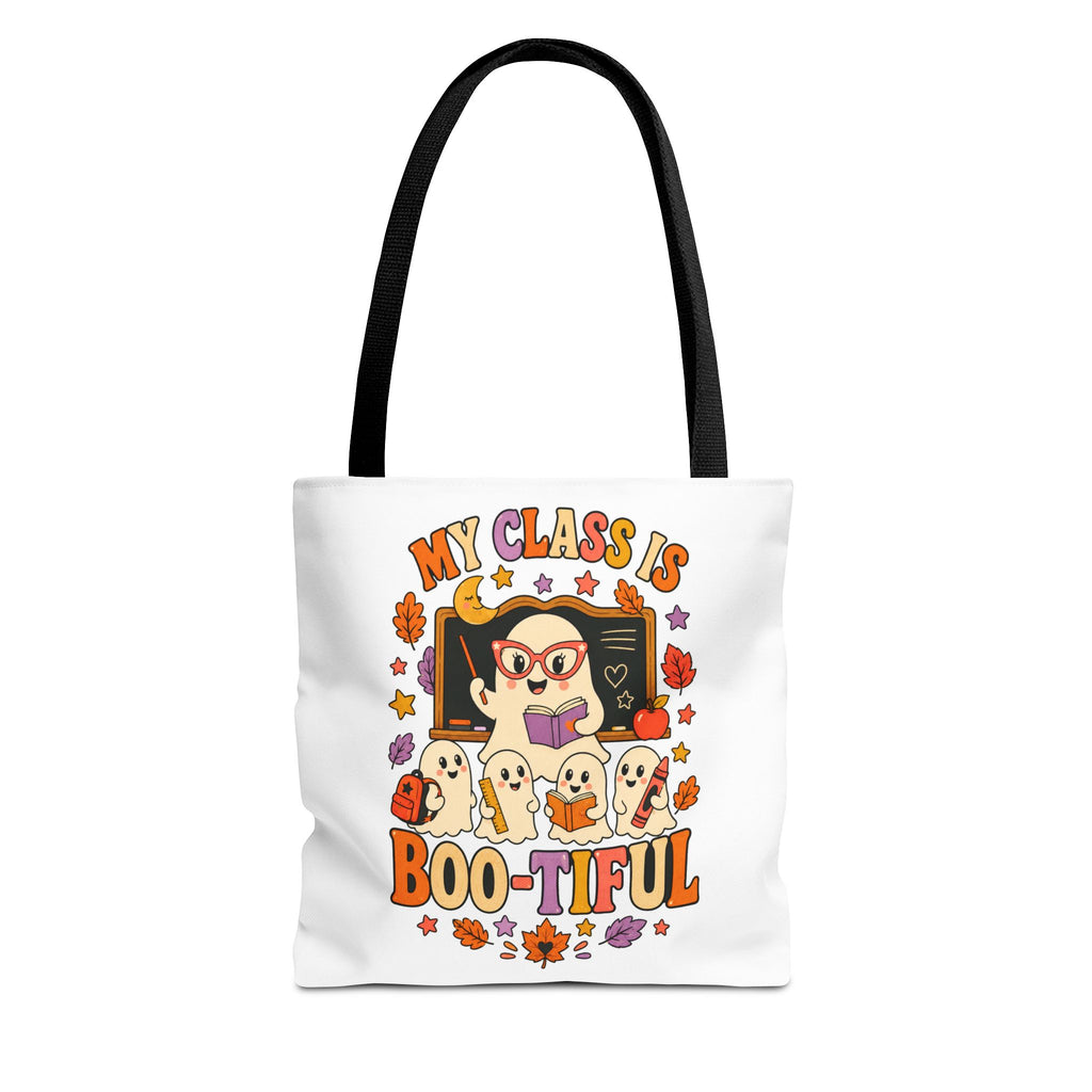Halloween Teacher Tote Bag - "My Class Is Boo-tiful" Cute Ghost Classroom Tote