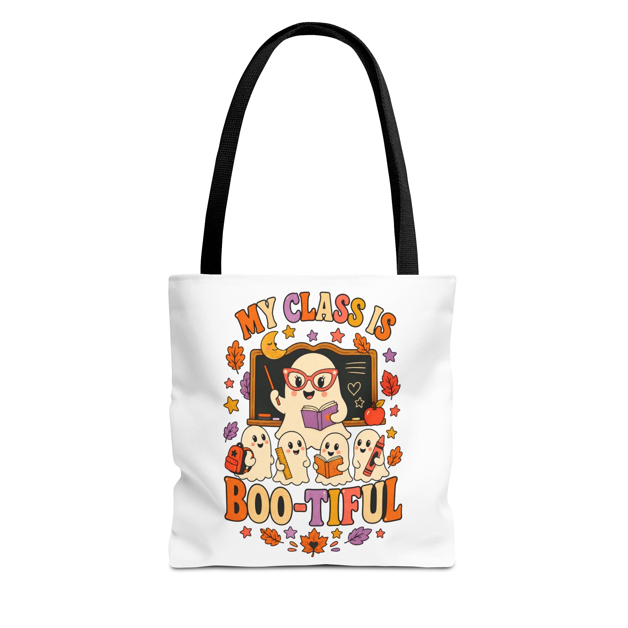 Halloween Teacher Tote Bag - "My Class Is Boo-tiful" Cute Ghost Classroom Tote