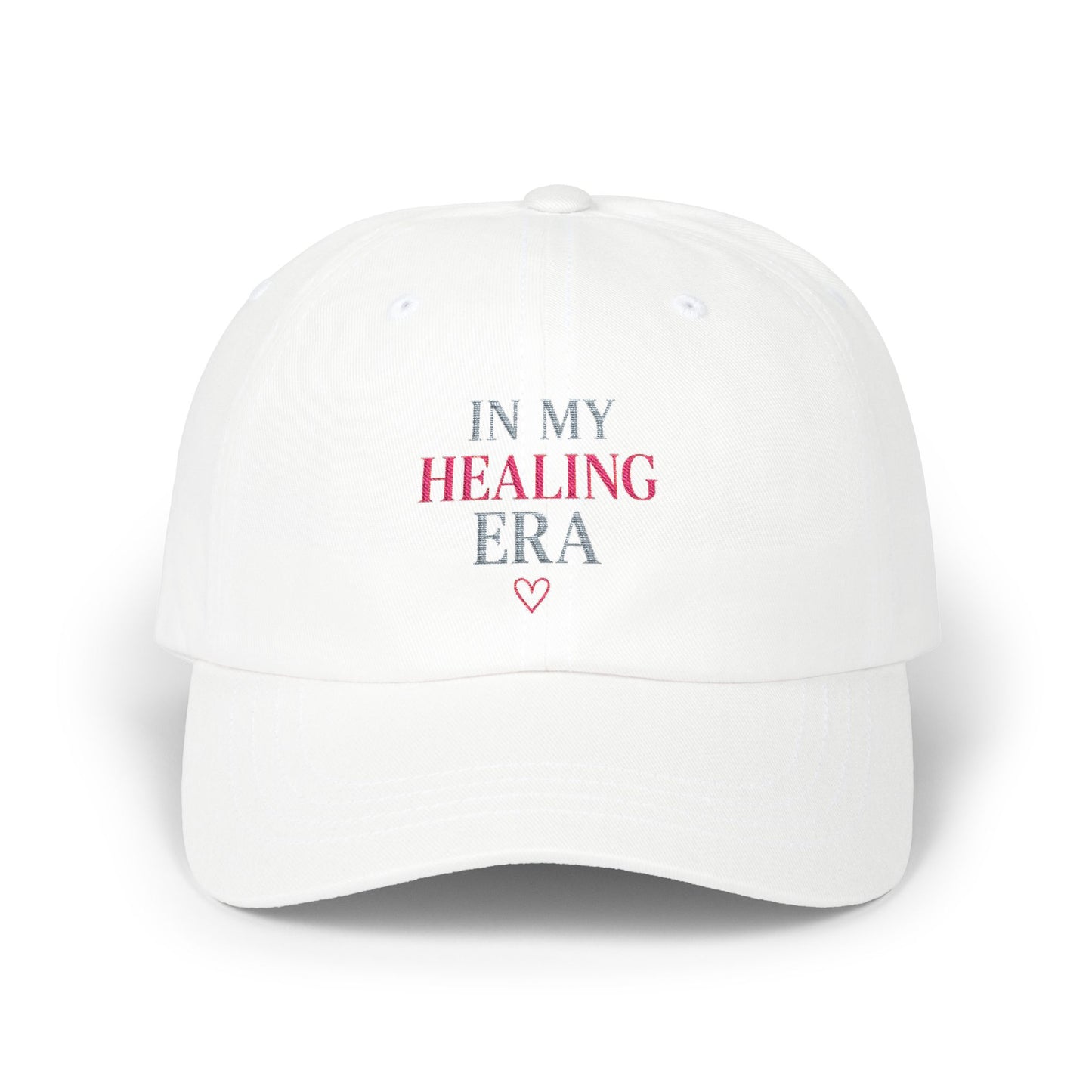 In My Healing Era Dad Cap — Self-Care Recovery Embroidered Baseball Hat