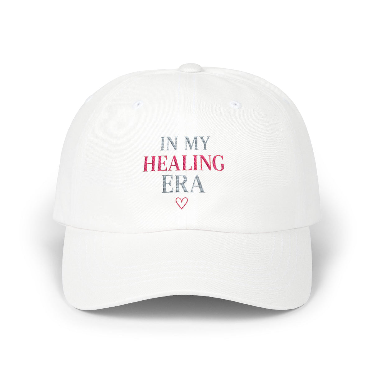 In My Healing Era Dad Cap — Self-Care Recovery Embroidered Baseball Hat
