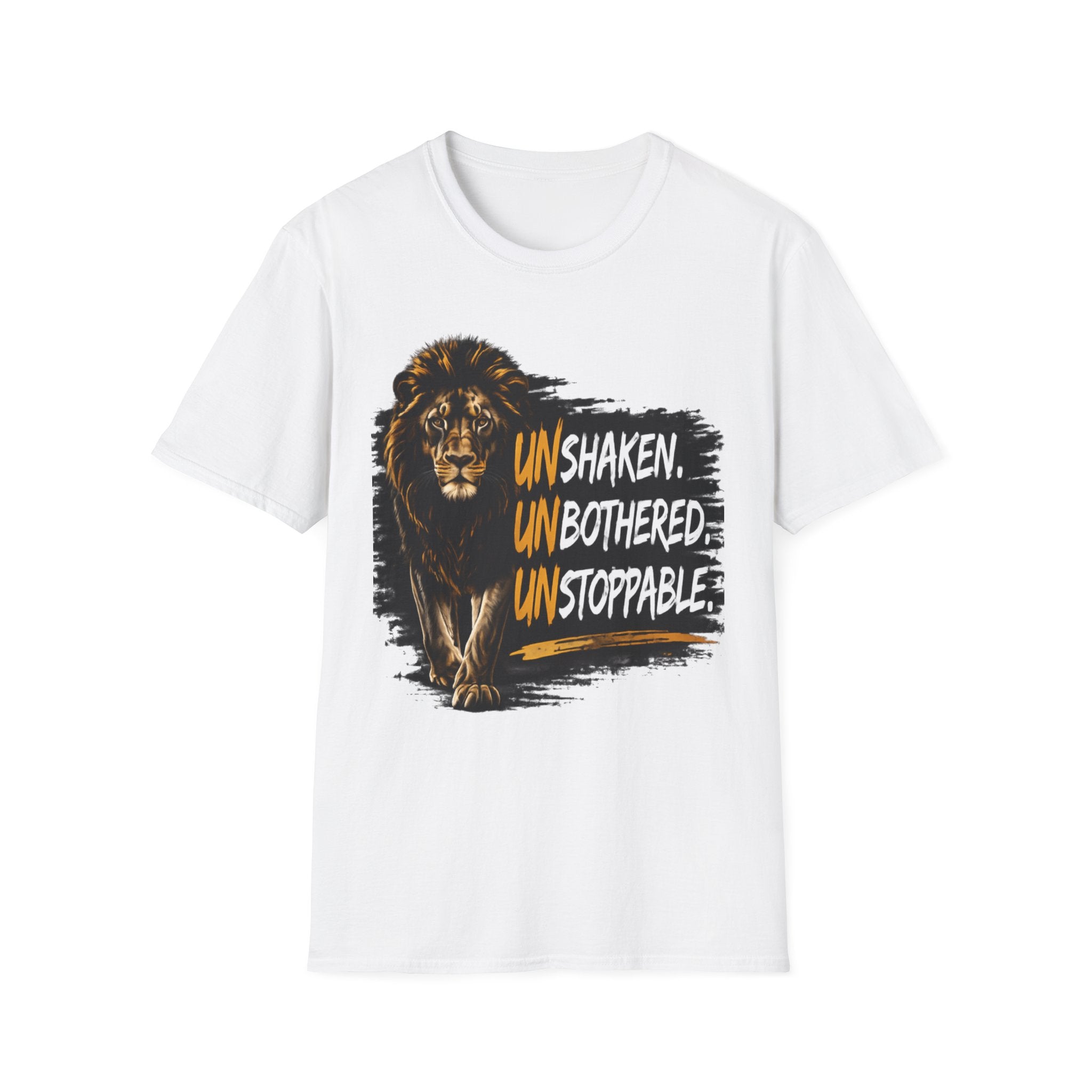 Lion Unshaken Unbothered Unstoppable T-Shirt | Lion Graphic Tee