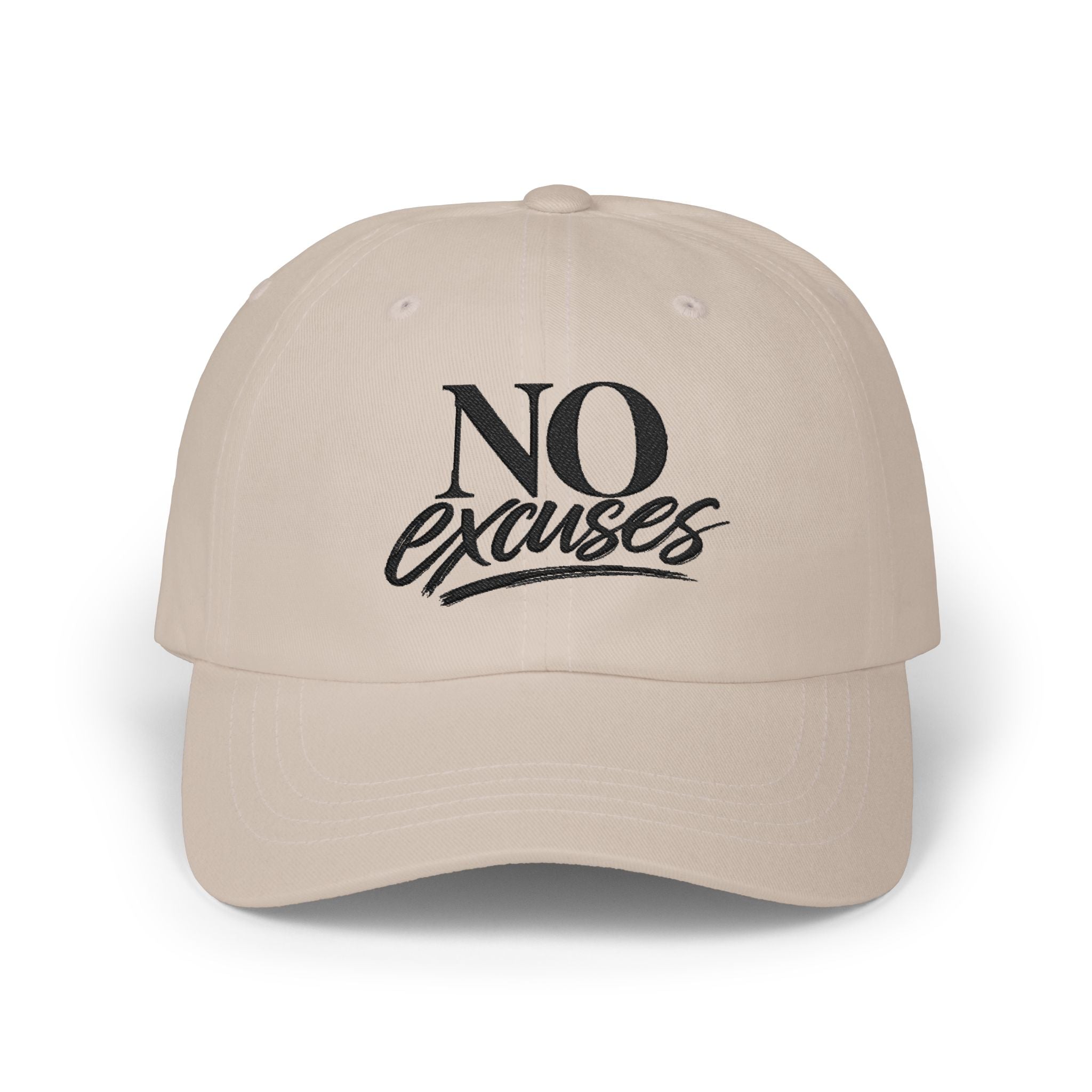 "No Excuses" Embroidered Hat