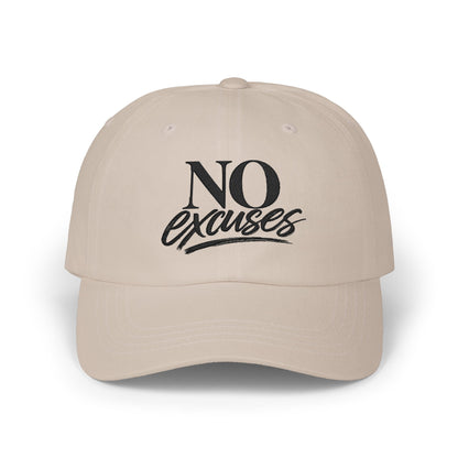 "No Excuses" Embroidered Hat