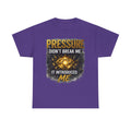 Pressure Didn’t Break Me It Introduced Me Tee | Diamond Graphic Motivational Shirt