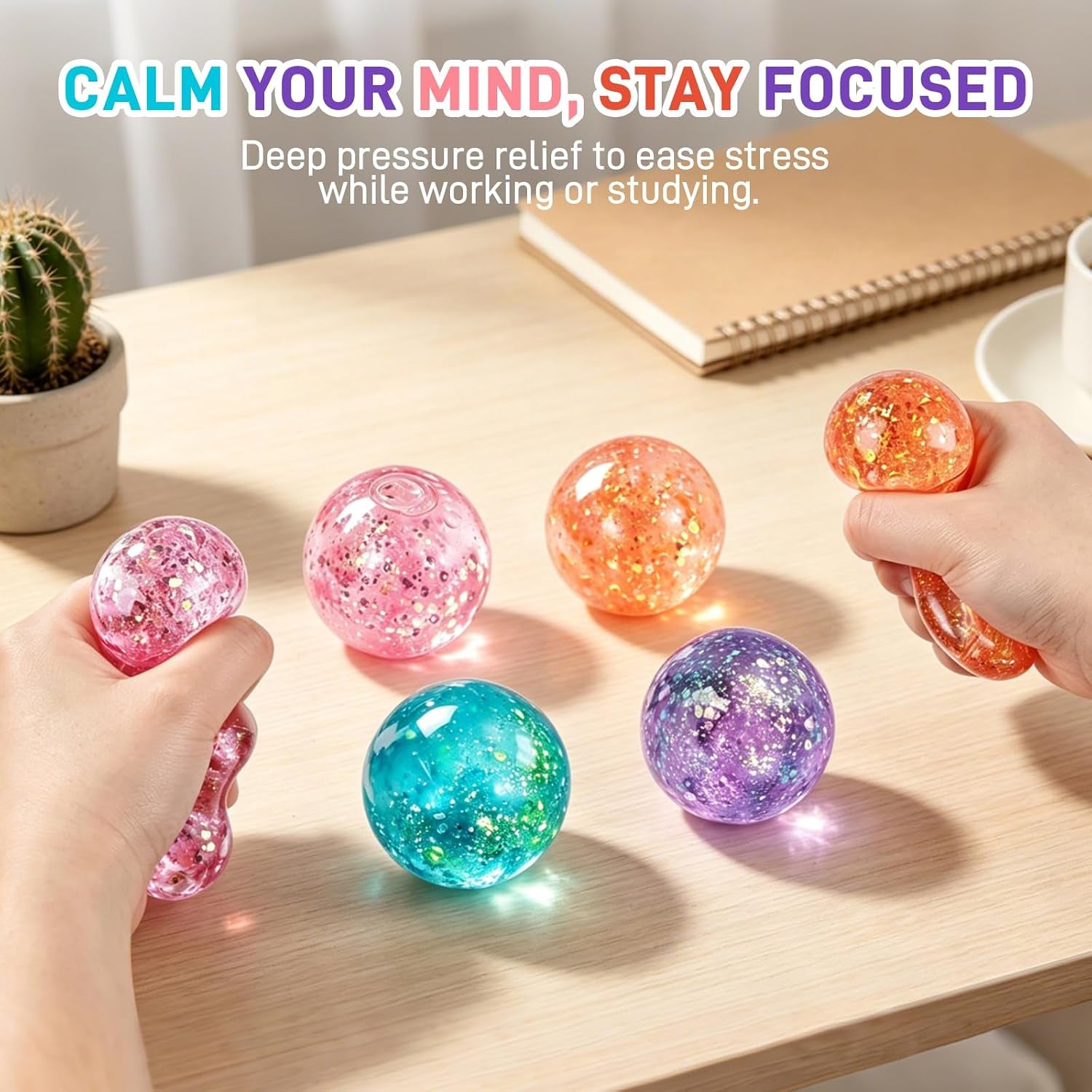Coconut Oil Squishy, Coconut Oil Slow Rising Squeeze Stress Ball Clear Jelly Bubblegum Texture Coconut Oil Squishy Toy (Orange-A)