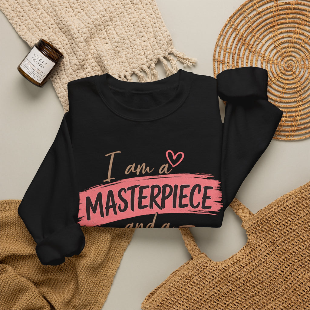 I Am a Masterpiece and a Work in Progress | Inspirational Mental Health Sweatshirt