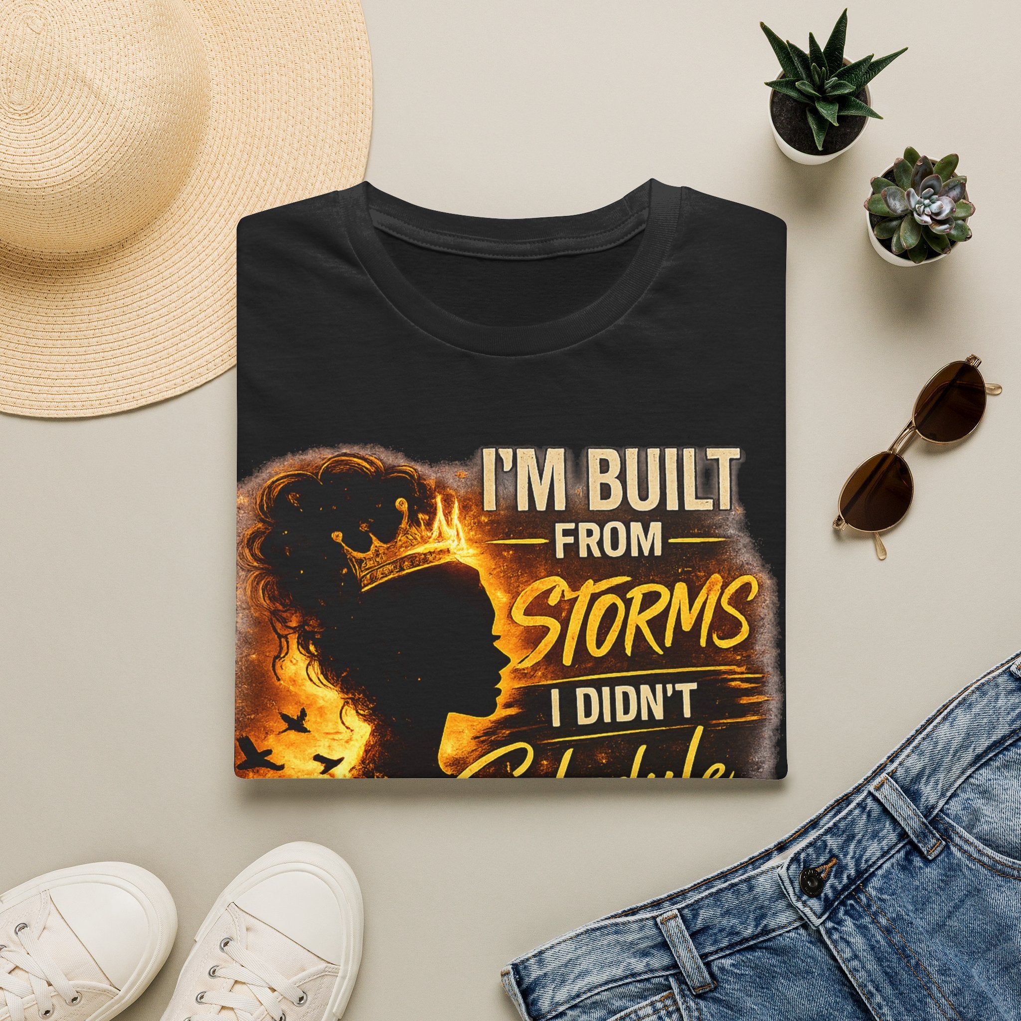 I'm Built From Storms silhouette crown shirt | T-Shirt