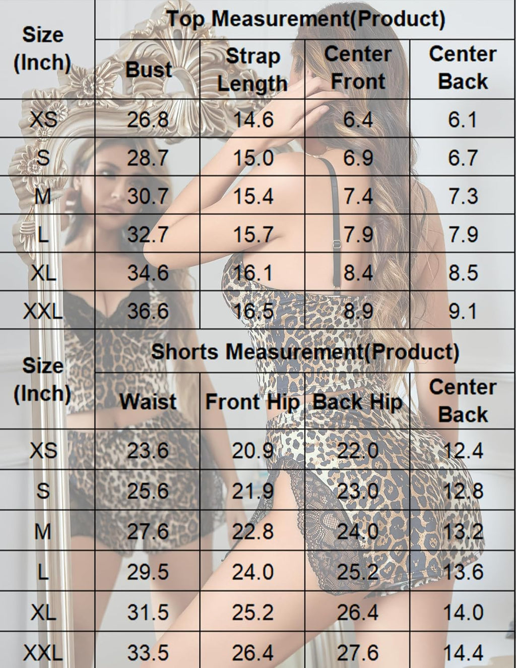 Womens Lingerie Sexy Pajama Set Modal V-Neck Cami Set Slit Lace-Trim Shorts for Sleepwear/Loungewear