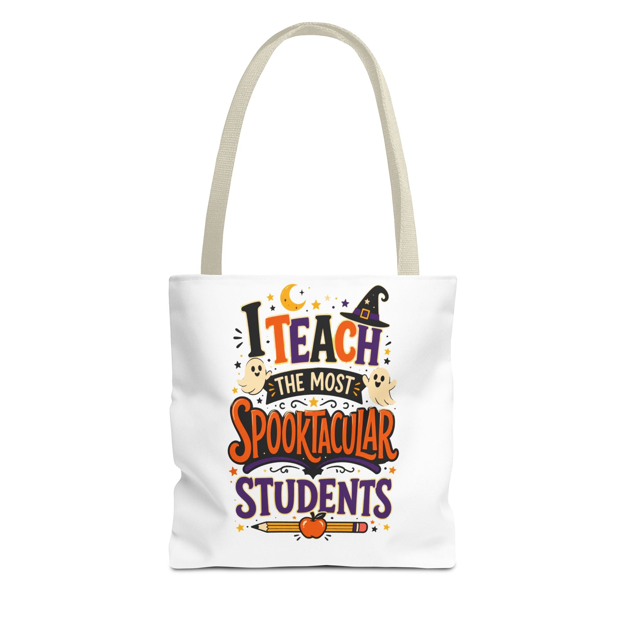 Halloween Teacher Tote Bag — "I Teach the Most Spooktacular Students" Classroom Gift