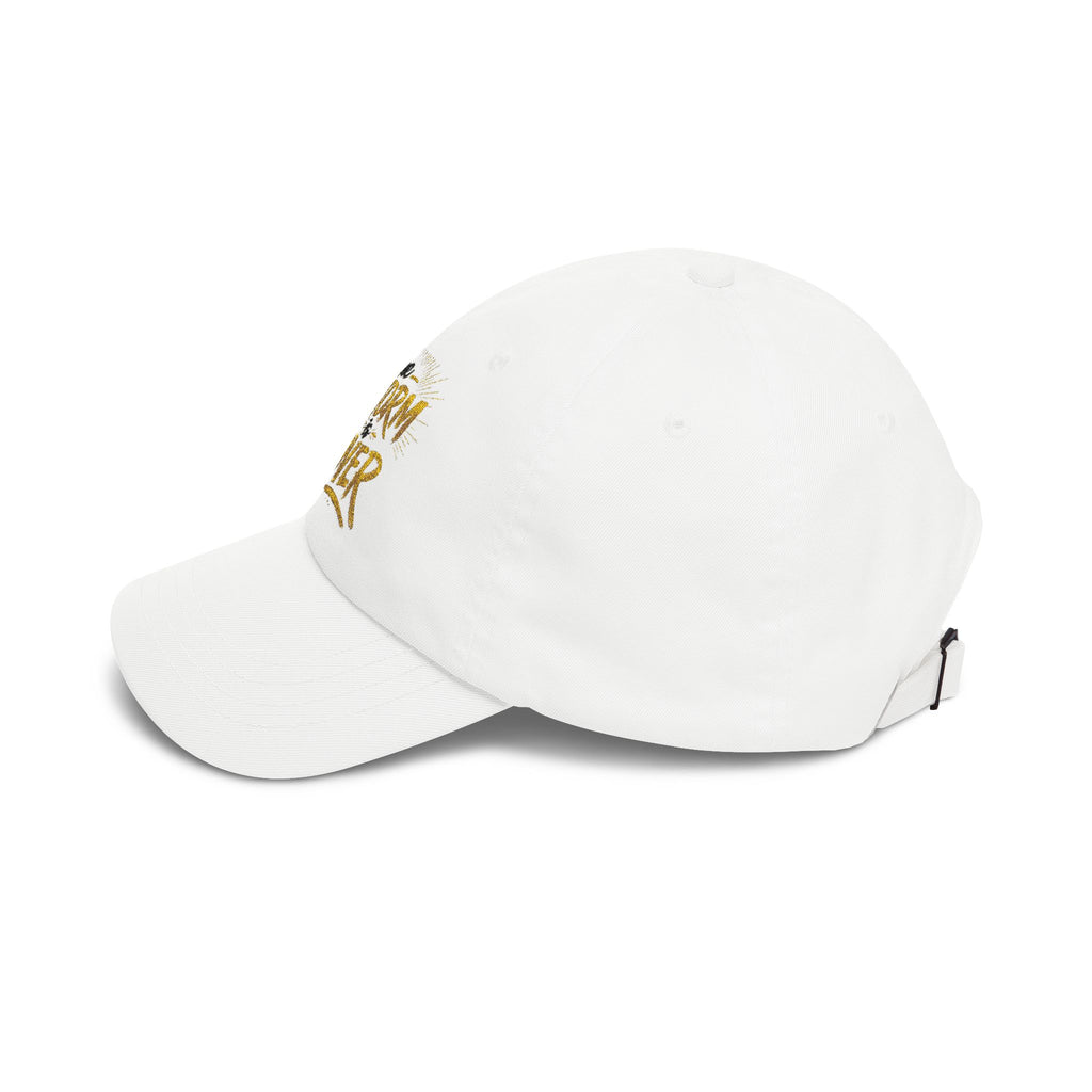 Dad Cap — "The Storm Is Over" Embroidered Inspirational Hat
