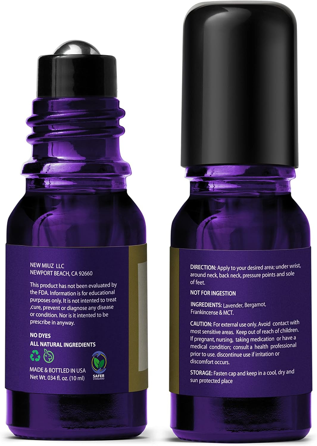 Sleep Well Roll on Essential Oil anti Stress Calming Aromatherapy Stick Blend Lavender Bergamot Frankincense Destress Relaxation Stress Gift for Women