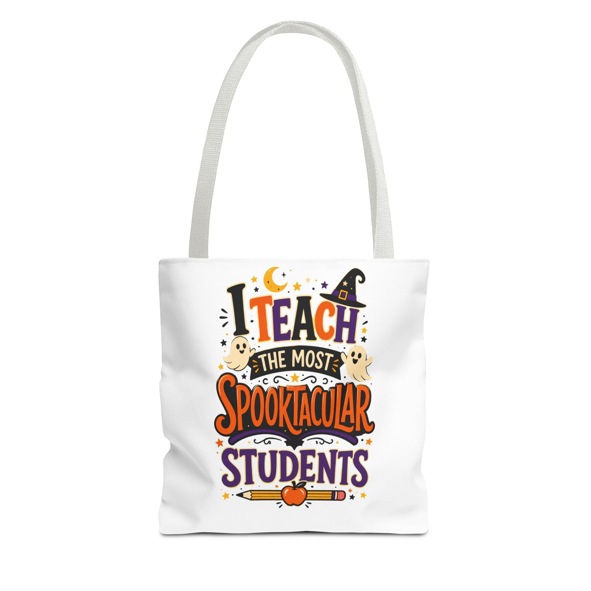 Halloween Teacher Tote Bag — "I Teach the Most Spooktacular Students" Classroom Gift