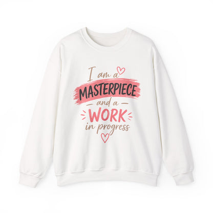 I Am a Masterpiece and a Work in Progress | Inspirational Mental Health Sweatshirt