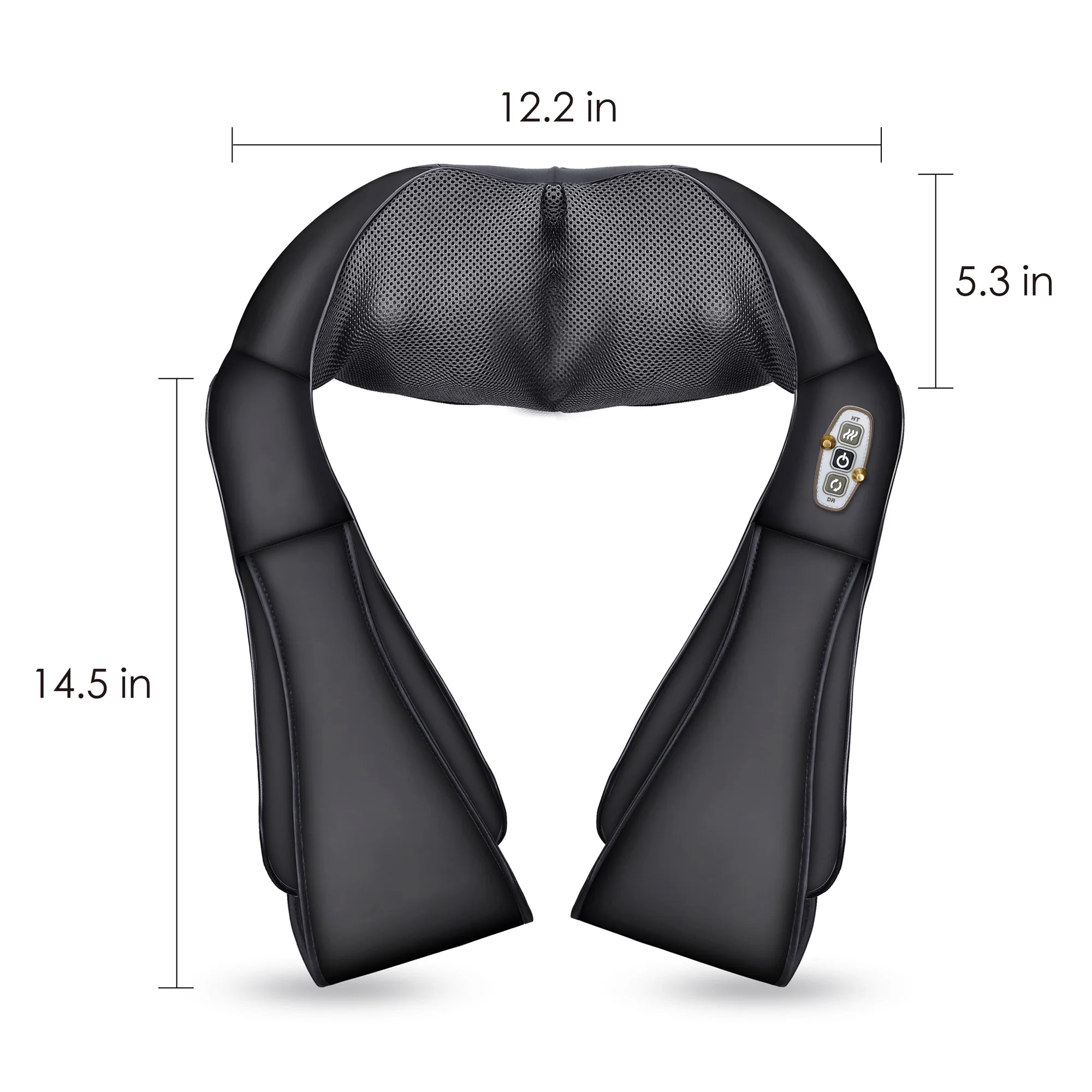 Shiatsu Shoulder Neck Massager with Heat, 4D Deep Kneading Back Massager for Men Women
