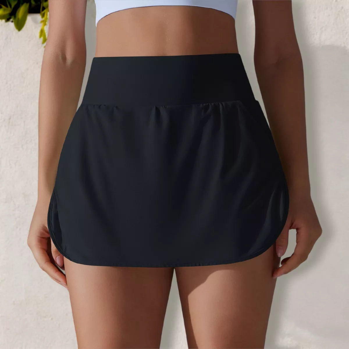 Anna-Kaci Active Women'S High Waist Athletic Skort with Built-In Shorts and Side Pockets