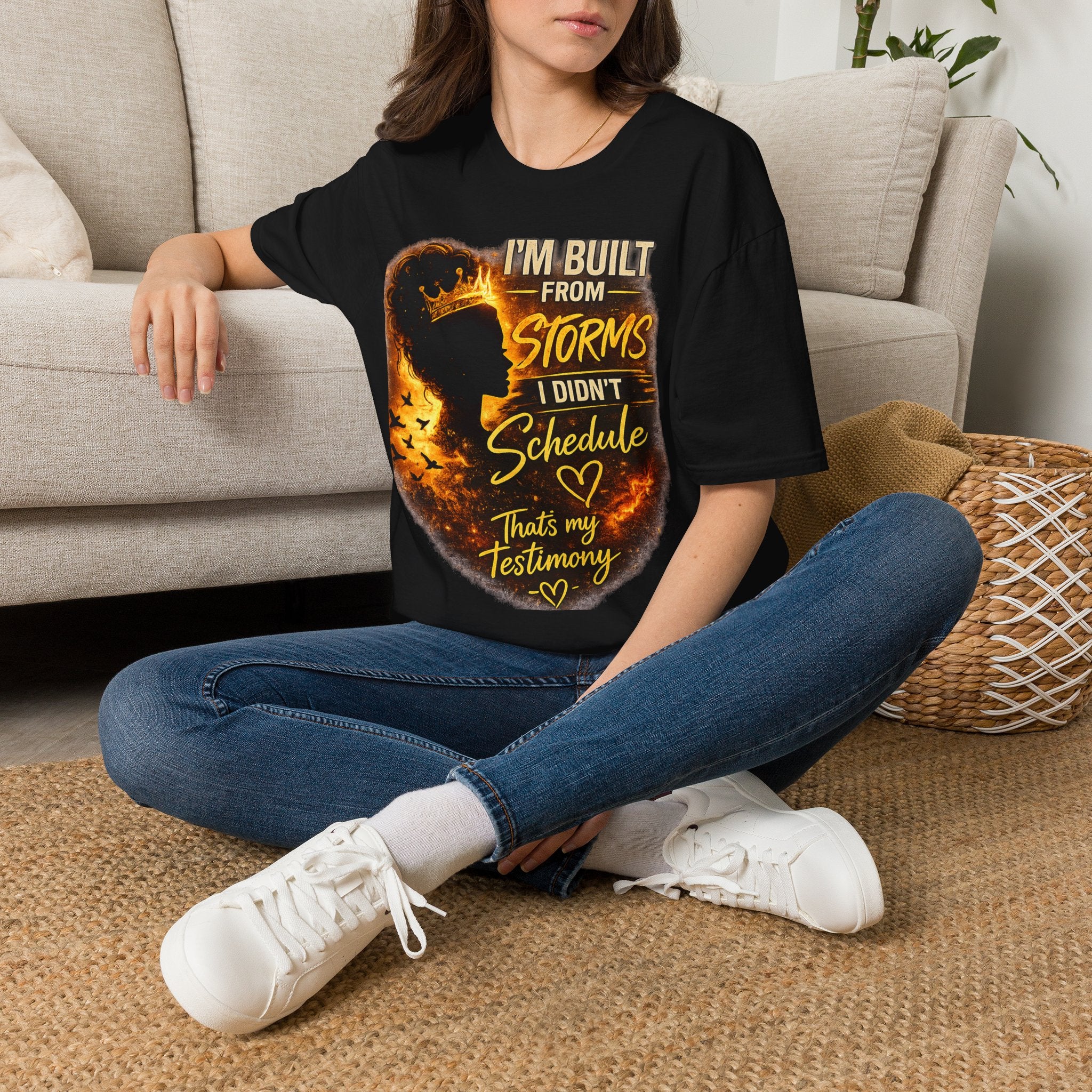 I'm Built From Storms silhouette crown shirt | T-Shirt