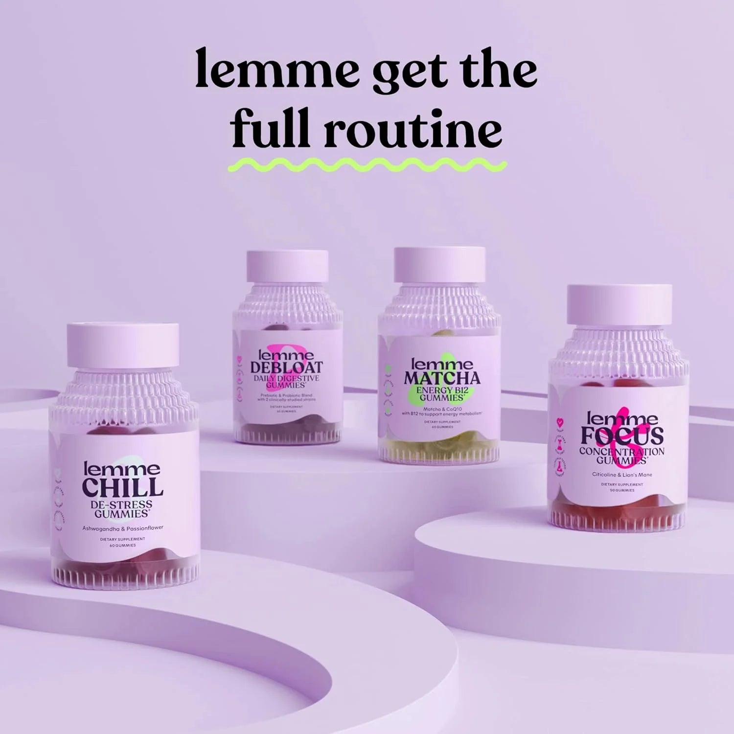 Chill De-Stress Gummies, Mixed Berry Flavored, 60 Count