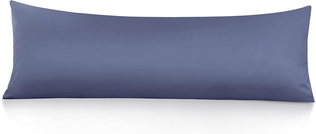 Body Pillow Cover 21X54, 100% Cotton Pillowcase, Steel Blue | 800 Thread Count Cotton Body Pillow Case, Soft Breathable Long Body Pillow Case with Envelope Closure, Set of 1