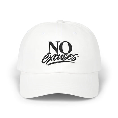 "No Excuses" Embroidered Hat
