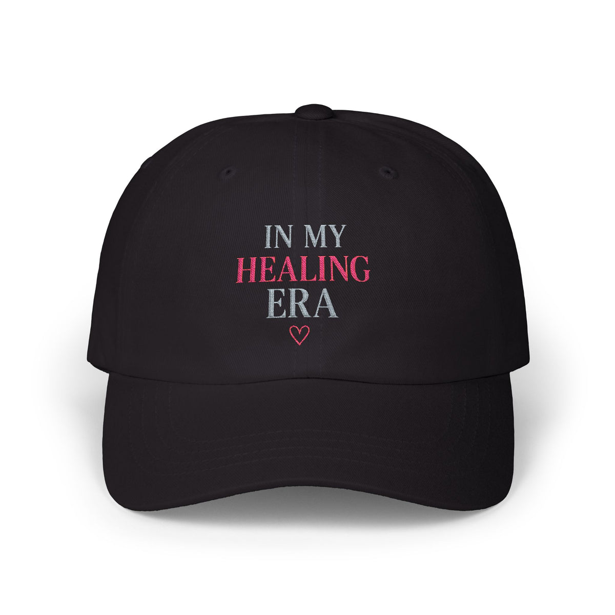 In My Healing Era Dad Cap — Self-Care Recovery Embroidered Baseball Hat