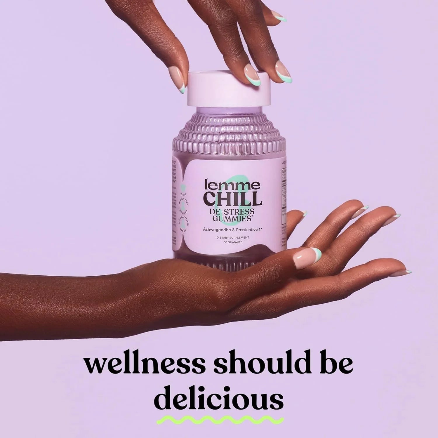 Chill De-Stress Gummies, Mixed Berry Flavored, 60 Count