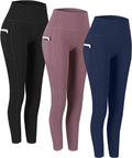 2 Pack High Waist Yoga Pants with Pockets Workout Leggings Women | Tummy Control Leggings for Women, Breathable Fabric, 4-Way Stretch, Workout, Fitness, Running, Yoga, Compression Leggings