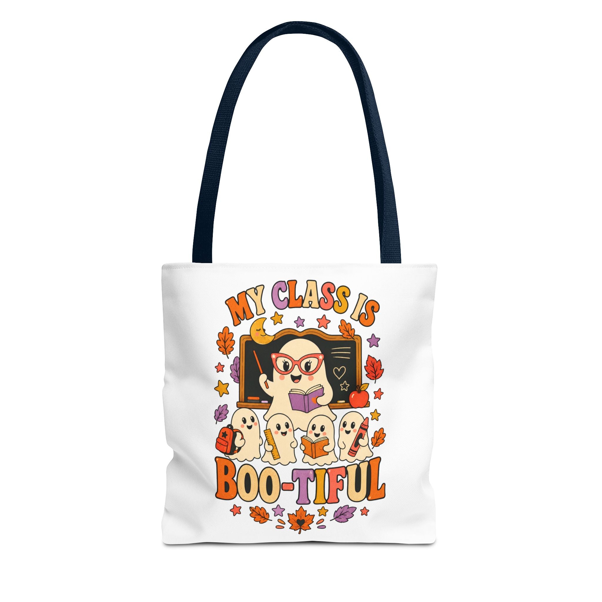 Halloween Teacher Tote Bag - "My Class Is Boo-tiful" Cute Ghost Classroom Tote