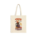 Tote Bag — "Trick or Teach" Halloween Teacher Tote with Witch Cat & Books
