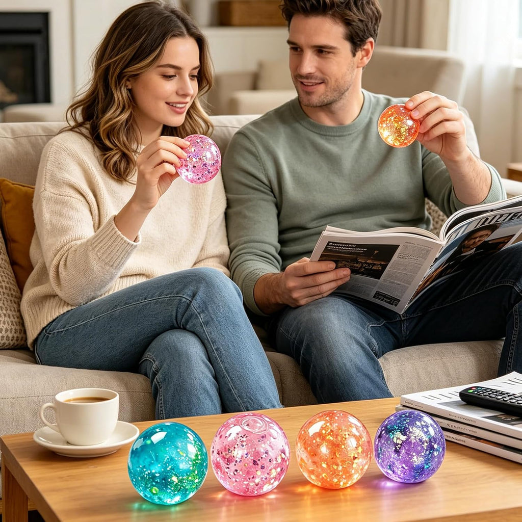 Coconut Oil Squishy, Coconut Oil Slow Rising Squeeze Stress Ball Clear Jelly Bubblegum Texture Coconut Oil Squishy Toy (Orange-A)