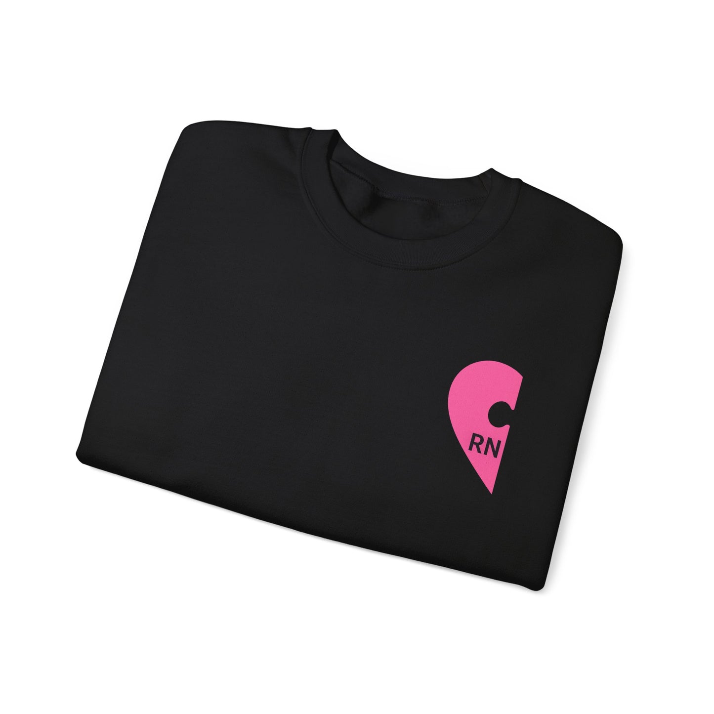RN Heart Patch Sweatshirt — “I Bring The Meds” Nurse Crewneck