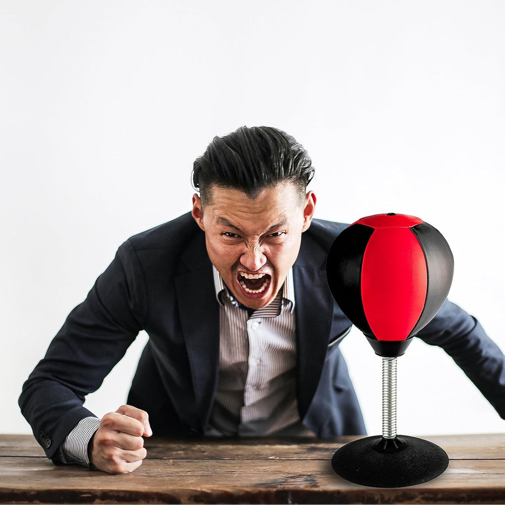 Stress Buster Desktop Punching Bag - Suctions to Your Desk,  Heavy Duty Stress Relief Ball, Funny Gifts for Boss or Coworker, Easter