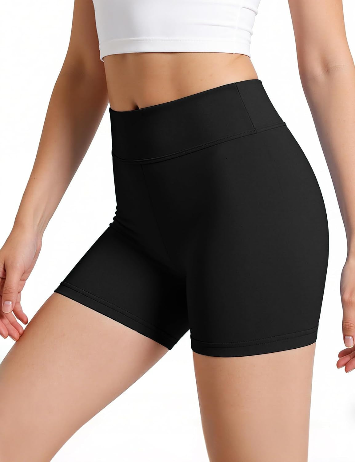3 Pack Girls Athletic Shorts Bike Gymnastics Cheer Shorts for Kids | Spandex Yoga Running Sport Shorts for Gilrs 5-14 Years