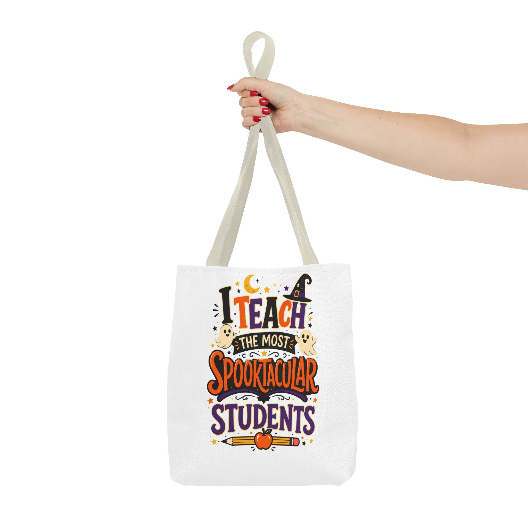 Halloween Teacher Tote Bag — "I Teach the Most Spooktacular Students" Classroom Gift