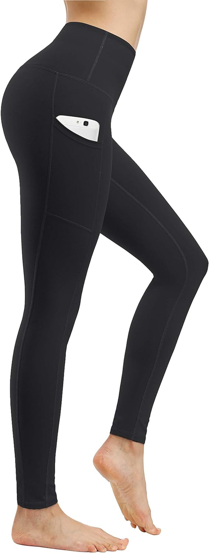 2 Pack High Waist Yoga Pants with Pockets Workout Leggings Women | Tummy Control Leggings for Women, Breathable Fabric, 4-Way Stretch, Workout, Fitness, Running, Yoga, Compression Leggings