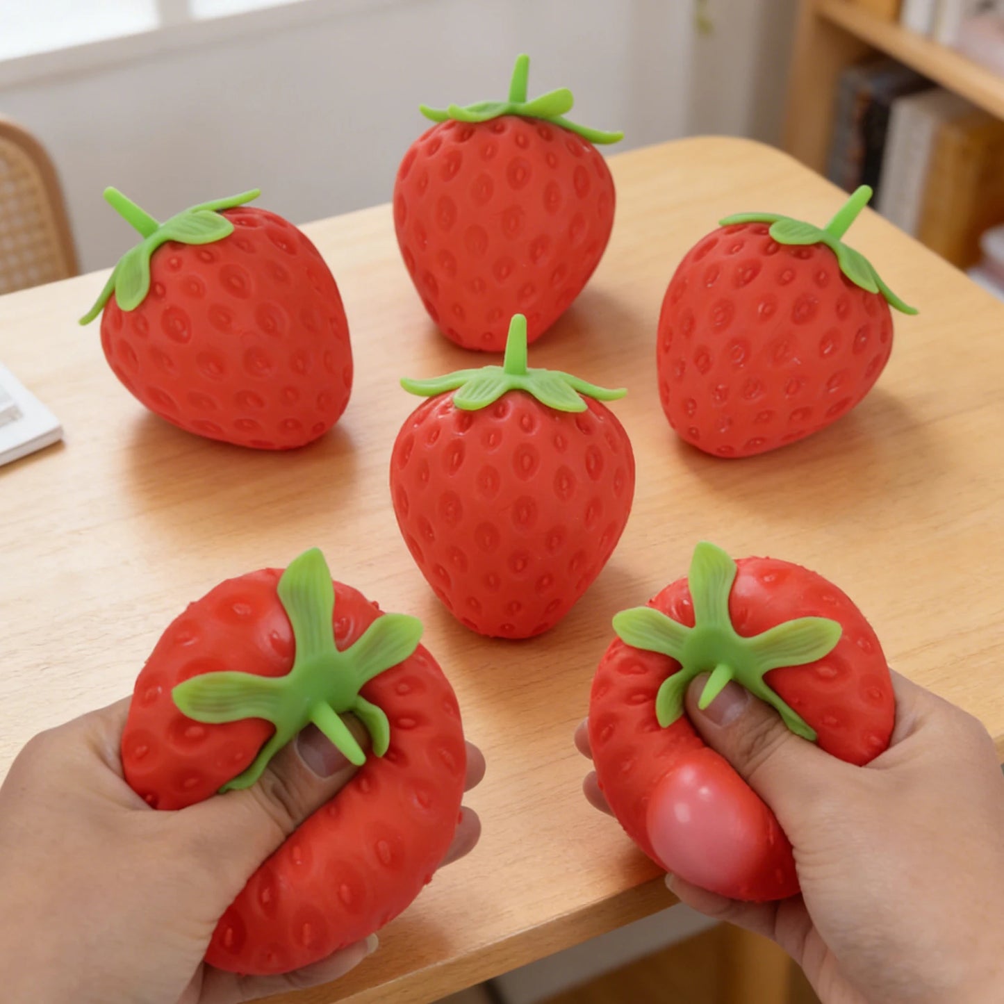 Strawberry & Apple Squishy Stress Toy