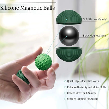 Magnetic Silicone Sensory Stress Balls