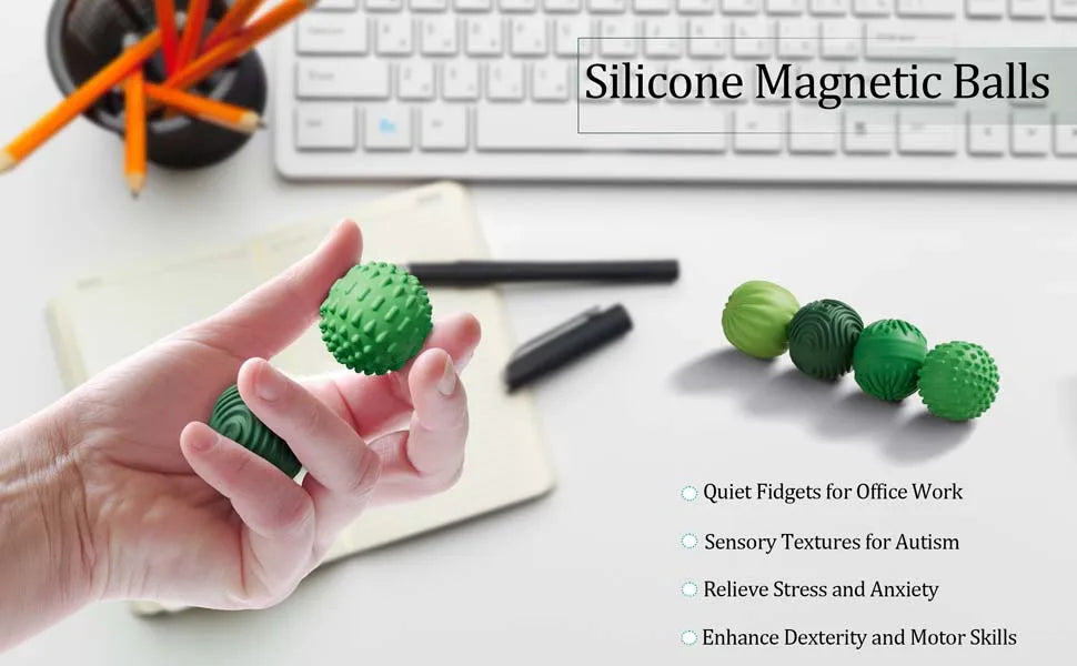Magnetic Silicone Sensory Stress Balls