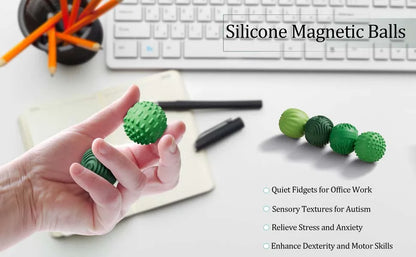 Magnetic Silicone Sensory Stress Balls