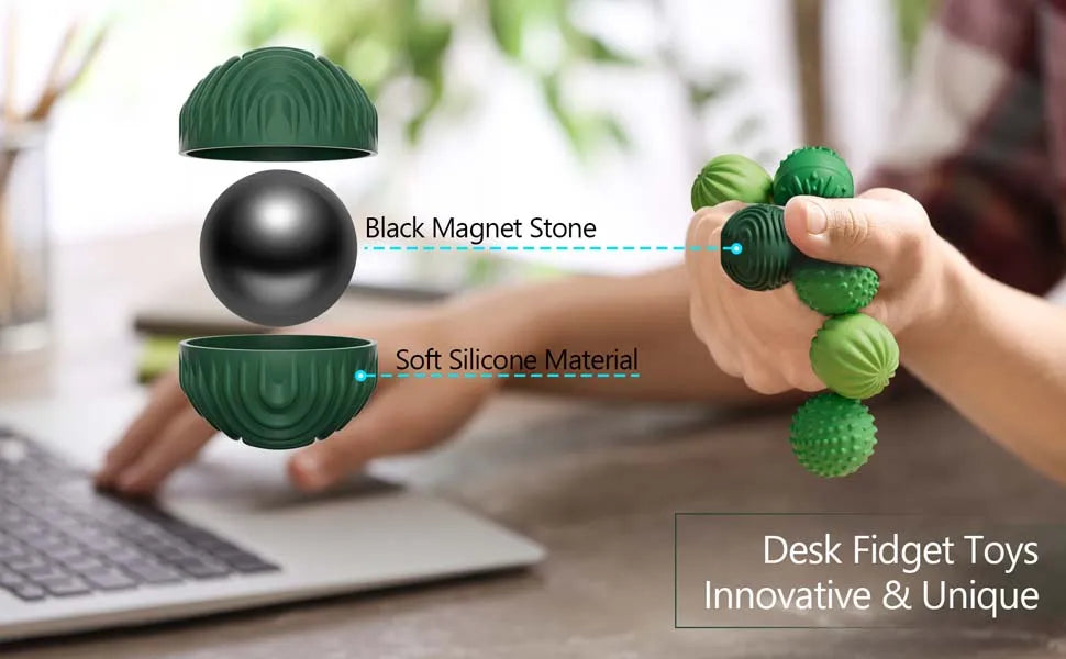 Magnetic Silicone Sensory Stress Balls