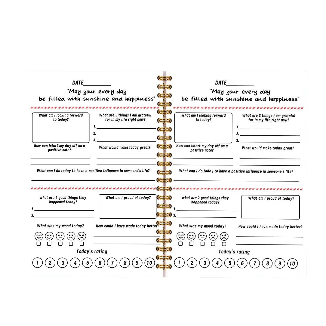 Trauma Therapy Workbook for Emotional Healing, Spiral Bound Journal with Daily Prompts to Process Emotions & Reduce Stress